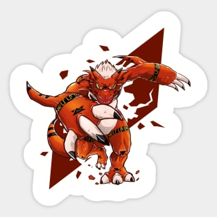 growlmon fanart Sticker